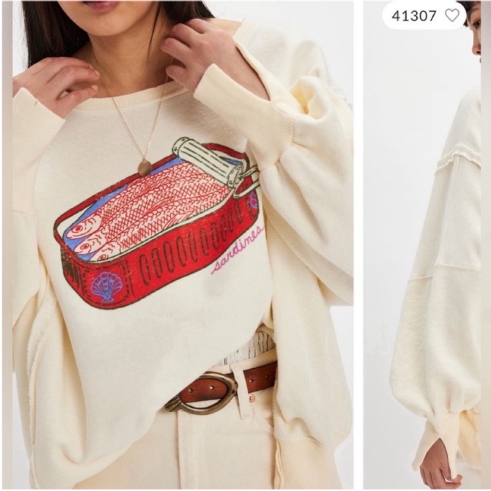 Free People Camden Sardine Sweatshirt - Picture 2 of 8